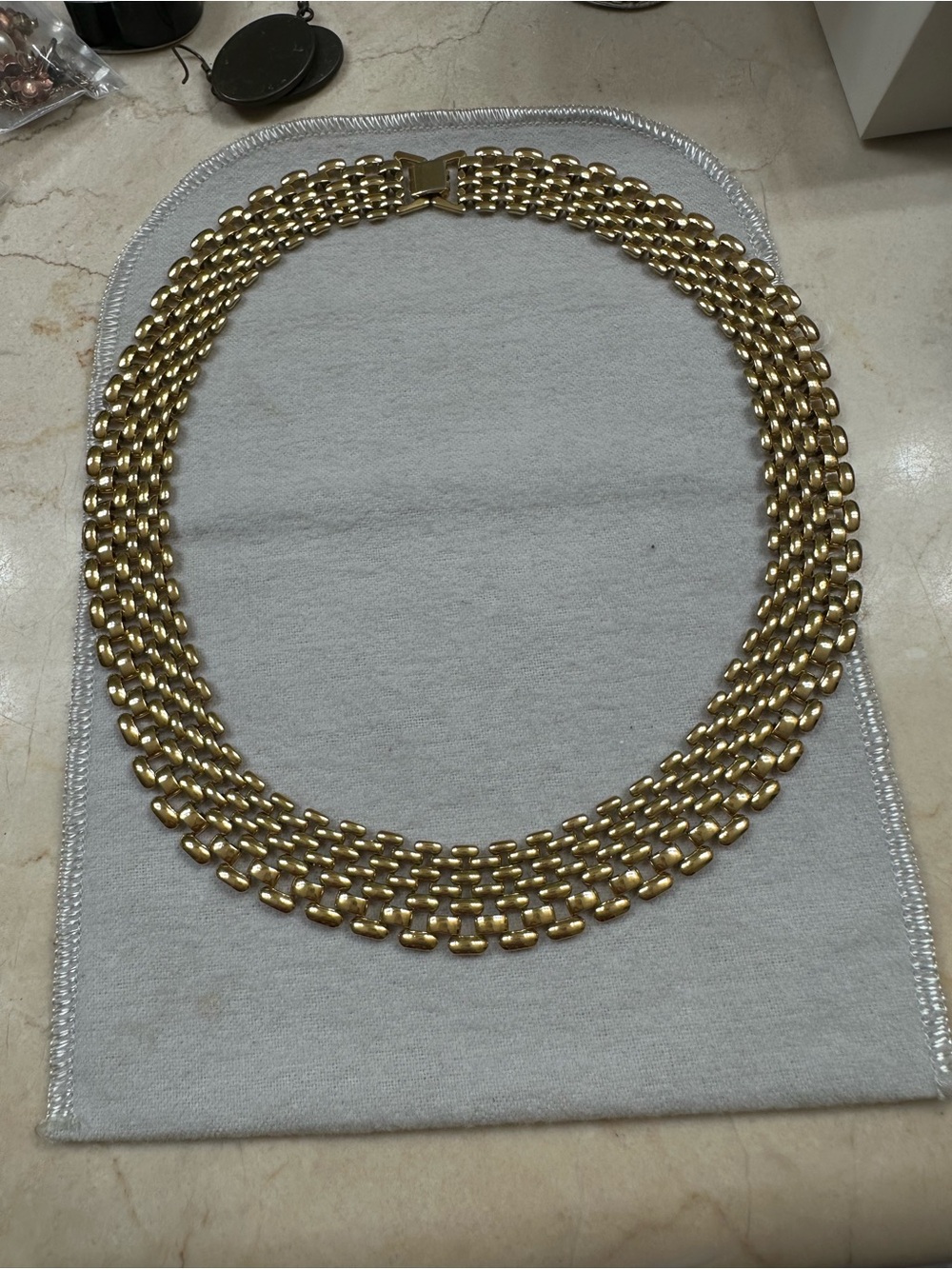 Vintage Gold Tone 18” Link Chain Necklace
